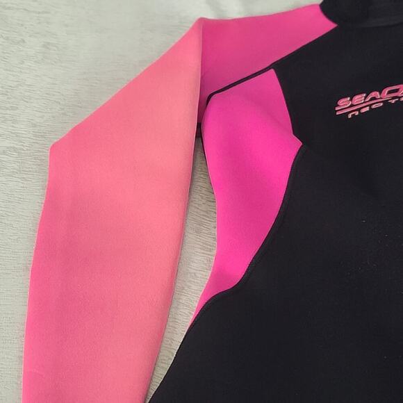 Seaquest women's full wetsuit Size 9-10 3MM Thermal protection knee pads - Picture 4 of 12